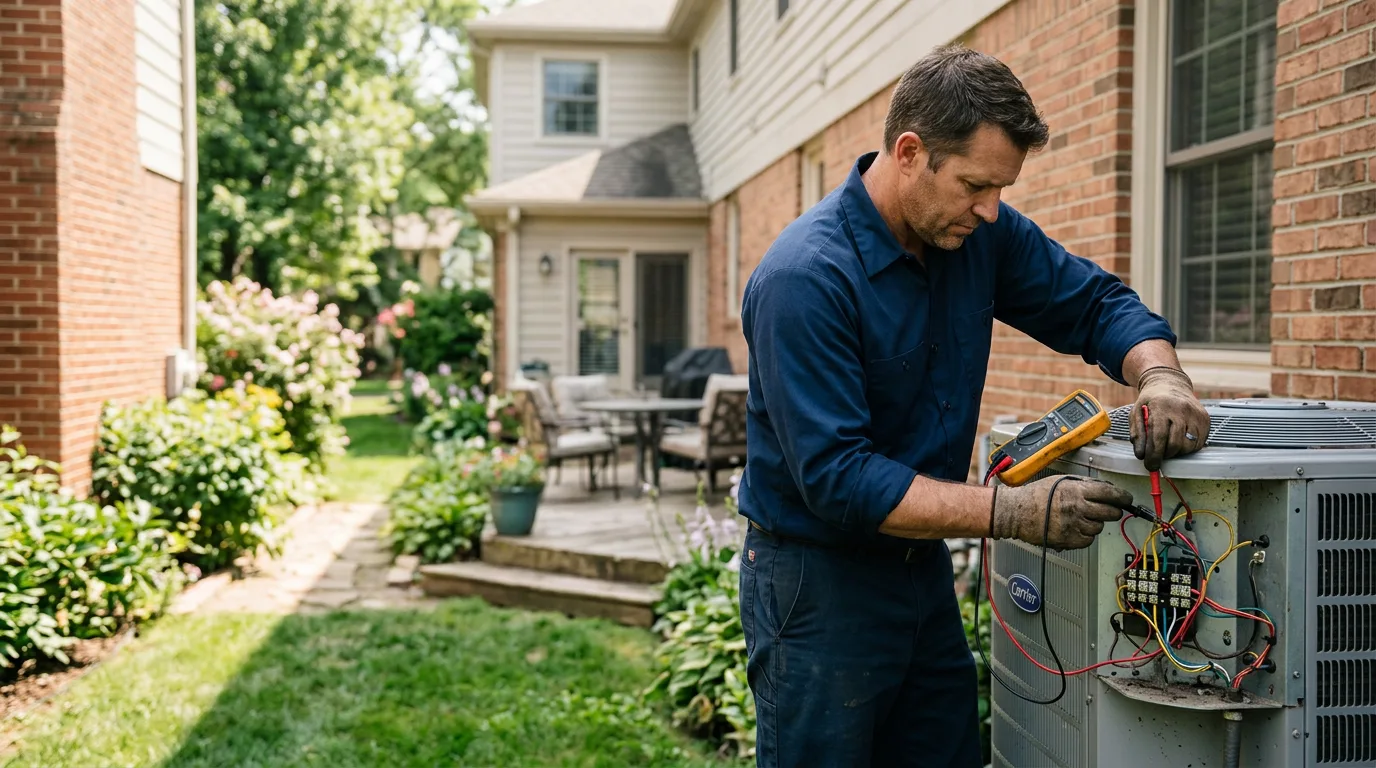 HVAC technician working near Lafayette, MN